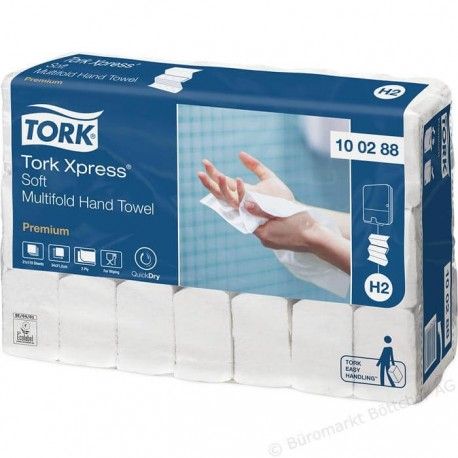 Ręcznik w składce wielopanelowej Tork Premium biały miękki.