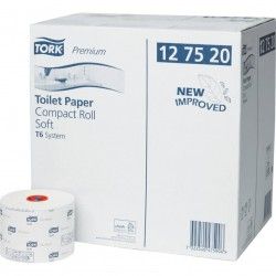 Papier toaletowy Tork do dozownika z automatyczną zmianą rolek.